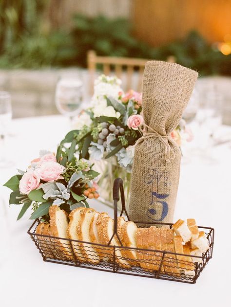 bread on the table. perfect. Wedding Bread, Wedding Schemes, Charcuterie Party, Basket Centerpieces, Greenhouse Wedding, Bright Wedding, Amazing Weddings, Acrylic Table, French Wedding