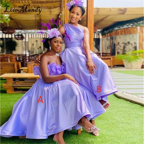 Short Bridesmaid Dresses African Style, Bridesmaid Dresses African Style, African Bridesmaids Dresses, Bridesmaid Dresses African, Bridesmaid Short Dresses, Bridal Maid Dress, African Bridesmaids, Simple Dress Styles, African Bridesmaid Dresses