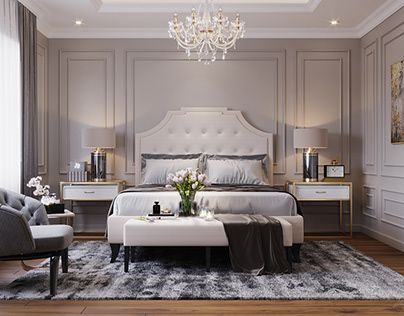 Check out new work on my @Behance portfolio: "Neo classic house" http://be.net/gallery/73893519/Neo-classic-house Luxury Grey Bedroom, Cozy Bedroom White, Bedroom White Bed, Neo Classic House, Classic Bedroom Design, Grey Bedroom Decor, Luxury Bedroom Furniture, Modern Luxury Bedroom, Bedroom White