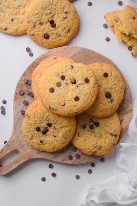 Chocolate Chip Pancake Mix Cookies Crepes With Pancake Mix, Pancake Mix Funnel Cake, Jamaican Rice And Peas Recipe, Pancake Mix Cookies, Rice And Peas Recipe, Small Batch Sugar Cookies, Jamaican Rice And Peas, Chocolate Chip Pancake, Cookies Without Brown Sugar