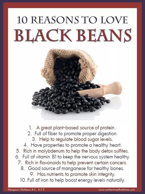 Black beans Black Bean Nutrition Facts, Black Beans Benefits, Protein Beans, Beans Benefits, Food Health Benefits, Healing Foods, Herbs For Health, Healing Food, Health Knowledge