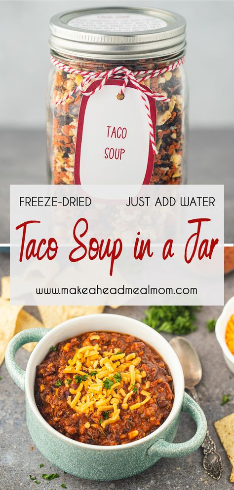 Meal Prep Dry Ingredients, Foods To Freeze Dry, Diy Dry Soup Mixes In A Jar, Freeze Dried Soup Recipes, Soup Gifts In A Jar, Dry Meals In A Jar, Freeze Dried Gift Ideas, Dry Ingredients In A Jar Recipes, Dried Soup Mix In A Jar