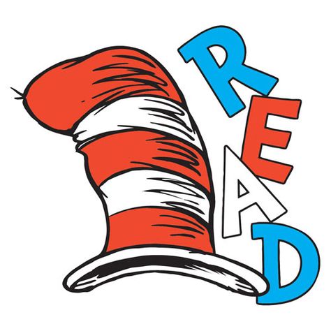 Dr. Seuss™ Hat READ Temporary | Clipart Panda - Free Clipart Images Dr Seuss Clipart, Cat In The Hat Svg, Dr Seuss Hat, Dr. Seuss, Dr Seuss Quotes, Dr Seuss Birthday, The Cat In The Hat, Seuss Quotes, Doctor Humor