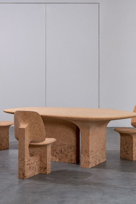 Cork Furniture, Cork Interior, Bank Design, Furniture Table, Resin Furniture, Pot Designs, Nesting Tables, Restaurant Design, Industrial Design