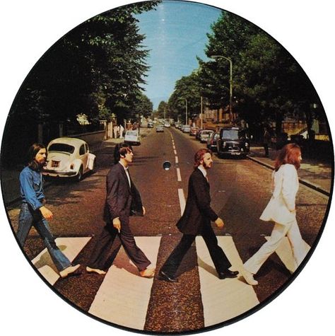 The Beatles - Abbey Road Colored Vinyl Logo Musik, The Beatles Abbey Road, Beatles Vinyl, Vintage Scrapbook Paper, Beatles Band, Beatles Art, Beatles Abbey Road, Creative Profile Picture, Vinyl Cd