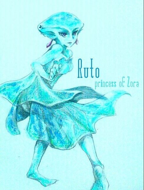 Ruto Zelda, Ocarina Of Time Art, Princess Ruto, Ocarina Of Times, Legend Of Zelda Characters, Zelda Ocarina Of Time, Zelda Funny, Evil Demons, Video Game Fan Art