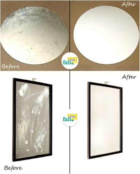 25 Restoration Hacks That Turn Old Outdated Items New Again - DIY & Crafts Mirror Restoration, How To Fix A Mirror, Stained Mirror, Aged Mirror, Old Mirrors, Paint Repair, Old Bathroom, Old Mirror, Cleaning Tricks