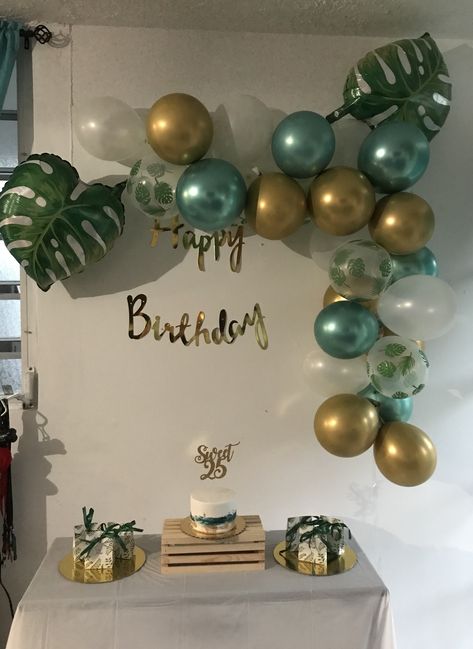 Birthday Deco Ideas At Home, Birthday Ideas Simple At Home, 50 Birthday Signs, Simple Ballons Decoration At Home Party, Simple Bday Decoration Ideas, Birthday Simple Decorations At Home, Simple Ballons Decor, Bday Decorations At Home, Birthday Themes At Home