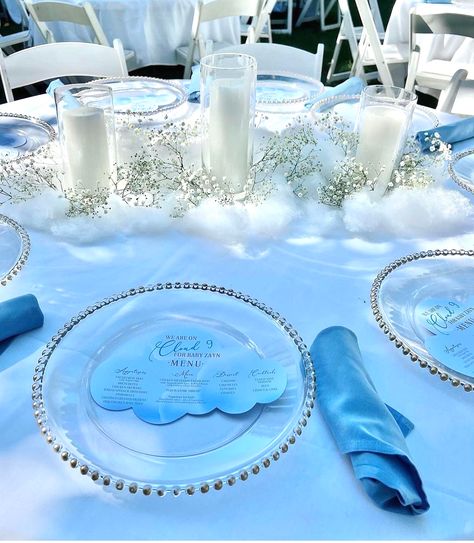 Cloud Wedding Centerpiece, Cloud Themed Bridal Party, Cloud Nine Baby Shower Centerpiece, On Cloud 9 Table Decor, Heaven Sent Baby Shower Centerpieces, Over The Moon Table Decorations, Shes On Cloud 9 Bridal Shower Theme, On Cloud Nine Centerpieces, Cloud 9 Centerpiece