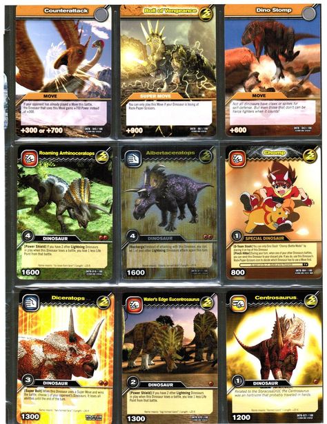 Page of 9 DINOSAUR KING UD TCG Card DKTB series 1 Foil 8 Common on PopScreen Aurorus Pokemon, Cartoon Cards, Dino Rey, King Cartoon, Dinosaur King, Dinosaur Posters, Collectible Cards, Ben 10, Show And Tell