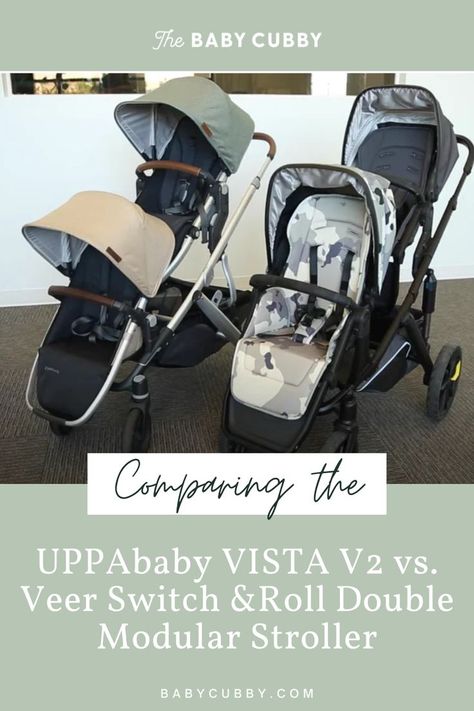 Video: The UPPAbaby VISTA V2 Versus the Veer Switch &Roll Double Modular Stroller Comparison Uppababy Vista V2, Uppababy Vista, Double Stroller, Double Strollers, Cubbies, Side By Side, Stroller, Baby Strollers, Rolls