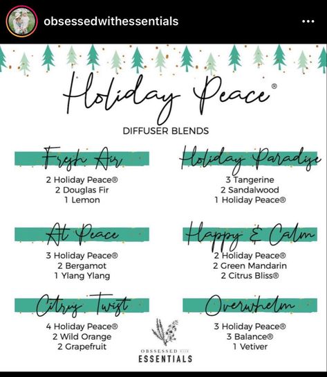 Doterra Holiday Diffuser Blends, Doterra Holiday Peace Diffuser Blends, Holiday Peace Diffuser Blends, Peace Diffuser Blends, Holiday Peace Doterra, Essential Oil Christmas Blend, Christmas Aromatherapy, Christmas Diffuser Blends, Sleeping Essential Oil Blends