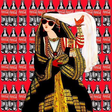 Rabee Baghshani - Cigarettes - 2016 (Digital Print on Canvas - 80 x 60 cm) Rabee Baghshani - Coca Cola - 2016 (Digital Print on Canvas - 50 x 50 cm) Ancient Persian Art, Persian Women, Persian Calligraphy Art, Feminism Art, Iran Pictures, Persian Art Painting, Persian Miniature, Graphic Art Prints, Persian Culture