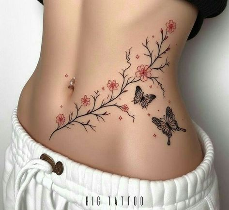 Tattoo Ideas Belly, Lower Tummy Tattoo, Lower Belly Tattoos, Tummy Tattoo, Unique Tattoos For Women, Couples Tattoos, Belly Tattoos, Belly Tattoo, Pics Ideas