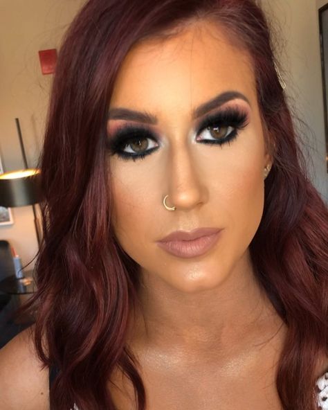 K R I S T I N A 😜 on Instagram: “Today’s glam on my doll @chelseahouska 🎨 She’s wearing “Detroit” lashes! @shopkrismetics 🎨 All other products will be posted on my next…” Chelsea Houska Red Hair, Chelsea Houska Deboer, Chelsea Deboer Tattoo, Chealse Deboer Style, Chelsea Houska Hair Color, Chelsea Deboer Makeup, Fishtail Braid Hairstyles Updo, Chelsea Houska Hair, Chelsea Houska