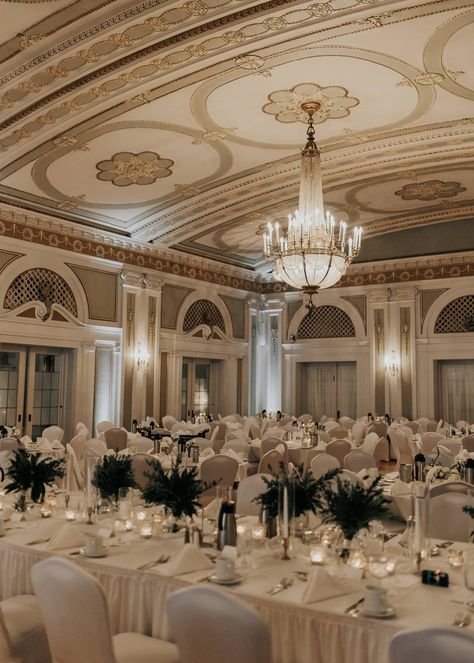 Isabel & Quinn – Greysolon Ballroom by Black Woods Blackpool Ballroom, Large Ballroom, Greysolon Ballroom Wedding, Koolau Ballroom Wedding, John Marshall Ballroom Weddings, Ballroom Wedding, Ballroom, Wedding Decor, Wedding Decorations