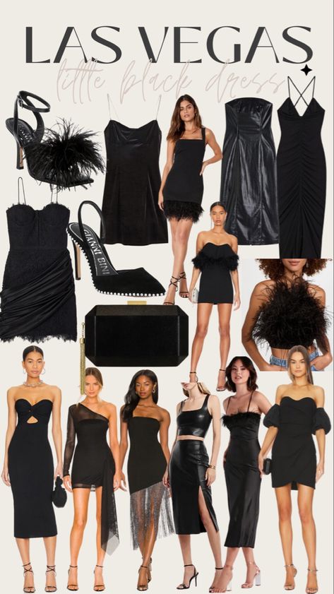 Vegas Party Dress, Black Dress Bachelorette Party, Las Vegas Bachelorette Party Outfits, Las Vegas Dress Code, Bachelorette Party Outfit Black, Vegas Bachelorette Party Outfits, Vegas Night Outfit, Las Vegas Party Theme, Vegas Outfit Ideas