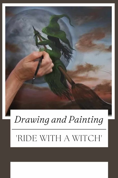 Halloween is the perfect time to get creative, and what better way to celebrate than by creating your very own spooky masterpiece? In this step-by-step guide, we'll show you how to draw and paint a captivating Halloween scene titled "Ride with a Witch." Whether you're an experienced artist or just looking to have some artistic fun, grab your brushes, paints, and imagination, and let's get started! Materials You'll Need: Before we dive into the creative process, make sure you have these... How To Paint A Witch, Witch Flying On Broom, Witch Painting, Ghost Painting, Flying Witch, Forest Background, Halloween Scene, Draw And Paint, Halloween Painting