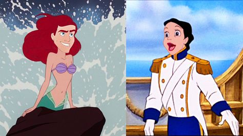 10 Hilarious Disney Face Swaps That Will Make You Question Everything  -Cosmopolitan.com Disney Face Swaps, Funny Face Swap, Snow And Charming, Disney Princess Funny, Disney Quotes Funny, Funny Disney Memes, Funny Disney Jokes, Funny Disney, Face Swaps