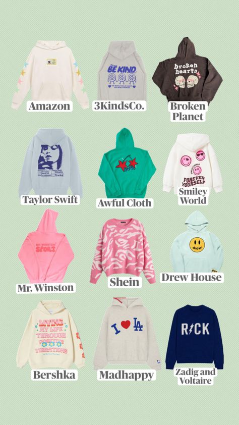 #clothes #inspo #clothesinspo #backtoschool #sweatshirts #urbanoutfitters Aesthetic Sweatshirts & Hoodies, Preppy Hoodie Outfit, Cute Preppy Sweatshirts, Where To Get Sweatshirts, Where To Get Cute Hoodies, Where To Buy Hoodies, Hoddies Outfits Woman, Hoodie Wishlist, Sweatshirts Preppy