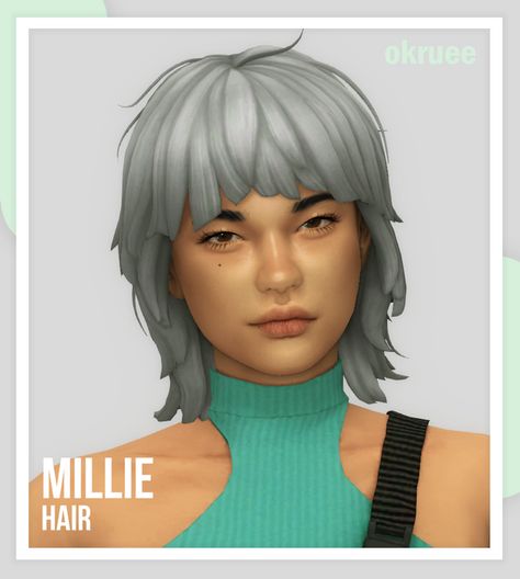 Sims 4 Mullet Cc, Mod Hair, Sims 4 Anime, Pelo Sims, Sims 4 Mm Cc, Sims 4 Characters, Sims 4 Mm, Sims Four, Sims4 Clothes