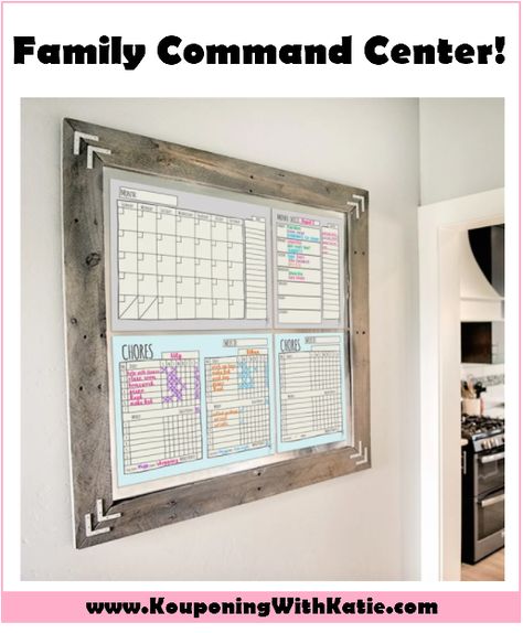 Command Center Kitchen, Schedule Board, Chore Checklist, Cute Magnets, Home Command Center, Framed Magnetic Board, Glass Markers, Behavior Charts, Job Chart