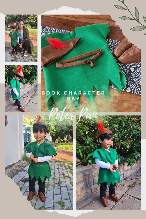 Book Character costume ideas- toddler boys Book Character Costumes For Kids Boys, Boy Fairy Costume, Peter Pan Toddler Costume, Costume For Toddler Boy, Fairy Tail Costumes, Diy Peter Pan Costume, Disfraz Peter Pan, Peter Pan Kostüm, Fairytale Costume