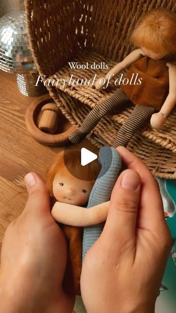 •Fairyland of dolls• on Instagram: "📽️🎞️🤍 #wooldoll #doll #dolls #minidoll #artdolls #softdoll #waldorfinspired #handmadedollslovers #minidolls"