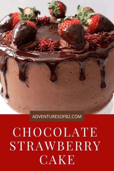 Chocolate Covered Strawberry Cake, Strawberry Cake Filling, Chocolate And Strawberry, Chocolate Strawberry Cake, Strawberry Cake Recipes, Decadent Chocolate Cake, Cake Layers, Rich Chocolate Cake, Strawberry Filling