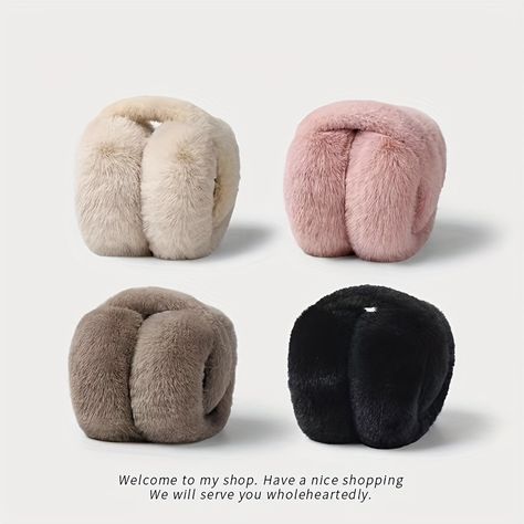 Women's Winter Earmuffs, Foldable And Adjustable, Soft Polyester Fleece Ear Warmers With Stretchy Fit Perfect For Cold Weather https://share.temu.com/LCre7PFy4fA via @shoptemu Hair Rods, Cold Weather Gloves, Ski Accessories, Coffee Colour, Womens Fleece, Earmuffs, Knitting Women, Estilo Boho, Ear Warmers