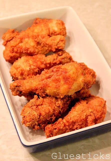 Perfect Fried Chicken: Secret ingredient? Cream of Chicken Soup! Perfect Fried Chicken, Celery Sticks, Buffalo Wing, Crispy Fried Chicken, Chicken Meals, Turkey Dishes, Wing Sauce, Awesome Recipes, Fried Chicken Recipes