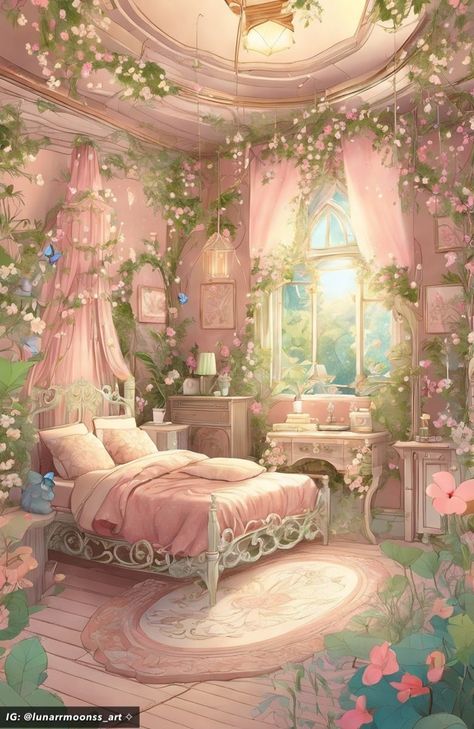 wall art inspiration wall art inspirational wall art inspire wall decor wall art wall decoration wall decor ideas wall decor living room wall art decor wall decor bedroom Fairy Aesthetic Bedroom, Anime Rooms, Princess Room Decor, Fairy Bedroom, Fairy Room, Dreamy Decor, Fantasy Bedroom, Fantasy Rooms, Themed Decorations