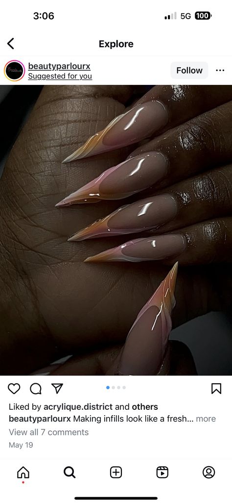 Stilleto Nails Fall Design, Thanksgiving Stiletto Nails, Thanksgiving Nails Stiletto, Fall Nail Designs Stiletto, Stilleto Nails French Tip Designs, Fall Stiletto Nails Design, Nails Practice, Stilleto Nails Designs, Acrylic Nail Set