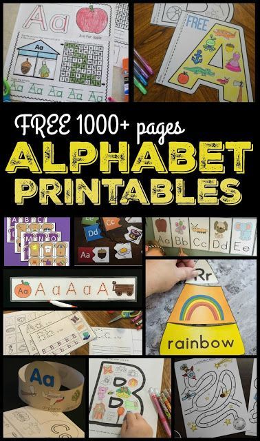 FREE Alphabet Printables - over 1000 pages of alphabet worksheets, alphabet puzzles, alphabet games, and more for toddler, preschool, kindergarten, and first grade to practice writing letters, color alphabet pictures, cut and paste, and more! Alphabet Lesson Plans, Free Alphabet Printables, 123 Homeschool 4 Me, Abc Coloring Pages, Free Preschool Printables, Alphabet Pictures, Free Preschool Worksheets, Abc Coloring, Alphabet Games