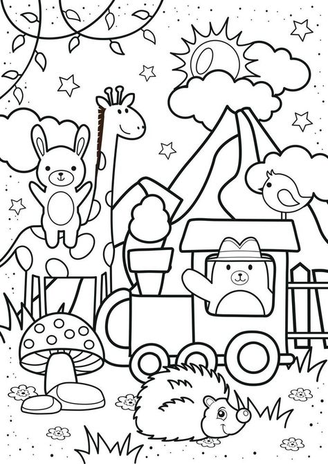 Forest Coloring Pages, Forest Coloring, Wild Jungle, Jungle Forest, Valentines Day Coloring Page, Love Coloring Pages, Valentines Day Coloring, Spring Coloring Pages, Coloring Art