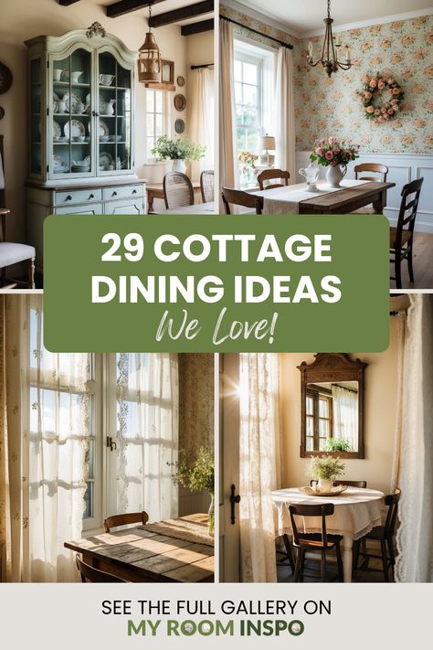 Explore 29 beautiful images showcasing cozy cottage dining room ideas, featuring rustic decor, charming furnishings, and unique table settings. Transform your dining space into an inviting haven that reflects your style. Cozy Cottage Dining Room Ideas, Vintage Rustic Dining Room, Dining Room Plan Layout, Comfortable Dining Room Ideas, Smaller Dining Room Ideas, Modern French Farmhouse Dining Room, Rustic French Country Dining Room, Decorating A Small Dining Room, Dining Room Inspiration Traditional Casual