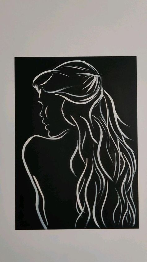 Black N White Canvas Painting, Big Canvas Painting Ideas Black Background, Black Paint Painting, Doodle Art Black Background, White And Black Painting Art, White On Black Canvas Painting, Black Canvas Paintings Trippy, What To Do With A Black Canvas, Simple Black Painting