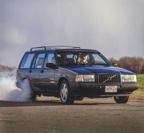 From the Archive: A Yankee mechanic has more fun playing with V-8-powered Volvos than do the famous guys he's built them for. Old Volvo Cars, Volvo 740 Wagon, Old Volvo, Volvo Station Wagon, Volvo Estate, Famous Guys, Volvo Wagon, Aircraft Mechanic, Europe Car