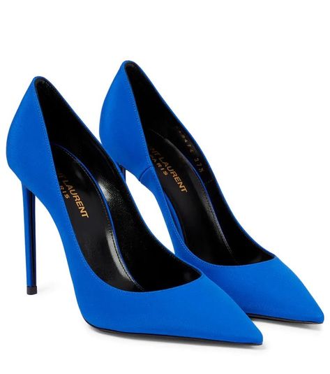 Yves Klein Blue, Blue Accessories, Blue Pumps, Blue Heels, Klein Blue, Slingback Pump, Silk Crepe, High Heel Pumps, Leather Pumps