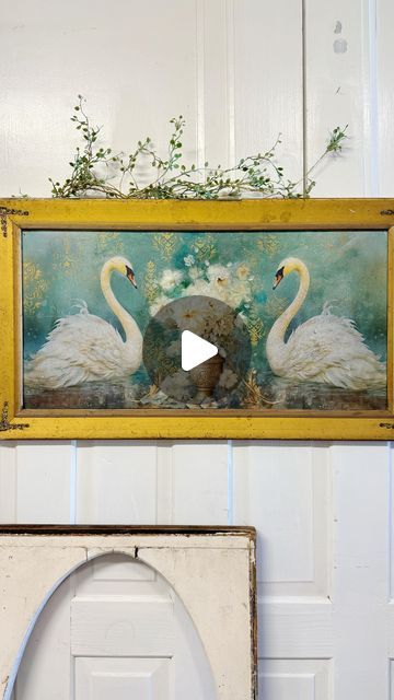 Decoupage Papers, Swans Art, Crackle Painting, Diy Artwork, Decoupage Art, Decoupage Paper, Rice Paper, Paper Collage, Amazing Bathrooms