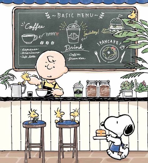 Snoopy Cafe, Peanuts Gang Christmas, Dancing Quotes, Brown Cartoon, Creative Drawings, Peanuts Charlie Brown Snoopy, Peanuts Movie, Snoopy Cartoon, Snoopy Images