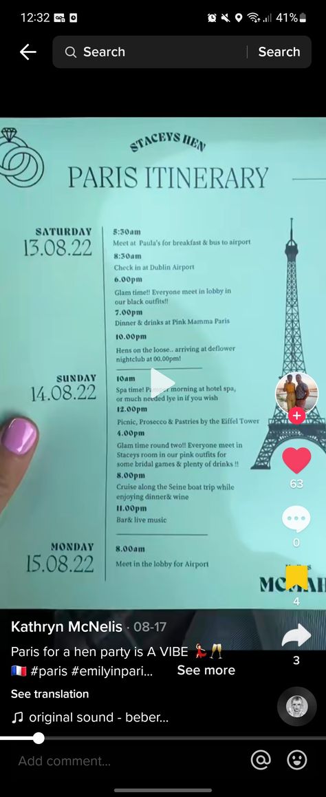 Emily In Paris Hen Party, Paris Hen Party, Paris Hen Do, Hen Ideas, Dublin Airport, Paris Itinerary, Bachelorette Themes, Emily In Paris, Hen Do