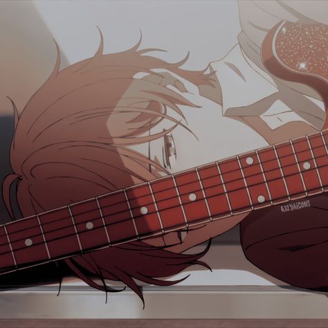 @kxeyaicons • 𝒈𝒊𝒗𝒆𝒏 • 𝐚𝐧𝐢𝐦𝐞 𝐢𝐜𝐨𝐧 #mafuyusatou #mafuyu #given #givenanime #animeicons Gum, Guitar, Anime