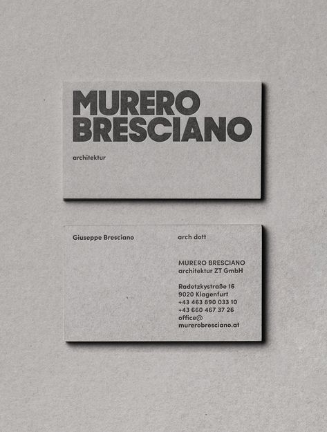 MURERO BRESCIANO - Branding on Behance Business Card Design Minimal, Unique Business Card, Business Cards Layout, Graphic Design Business Card, Name Card Design, Minimal Business Card, Visiting Card Design, Presentation Cards, Flyer Design Inspiration