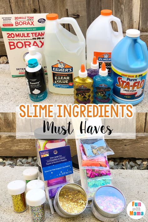 Learn how to make slime with these ingredients to make slime #slime #slimerecipes Slime Ingredients List, Ingredients For Slime, Make Slime For Kids, Slime Kits, Slime Ingredients, Slime Birthday, Easy Slime Recipe, Slime No Glue, Slime Party