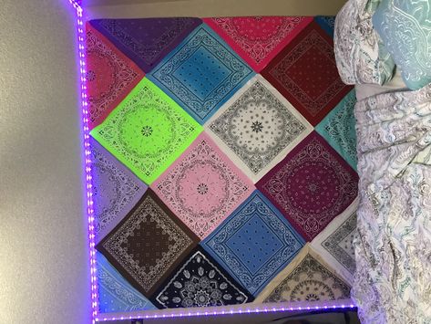 Bandana Room Decor Ideas, Bandana Wall Decor, Small Room Makeover, House Decorations, Instagram Pics, Small Room, Instagram Pictures, Room Makeover, Room Inspo