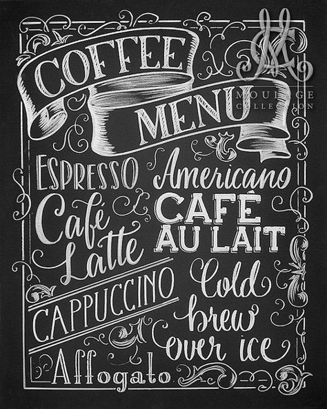 Cafe Chalkboard, Coffee Chalkboard, Blackboard Art, Menu Printable, Ayam Bakar, Chalkboard Lettering, Coffee Bars In Kitchen, Chalk Lettering, Menu Boards