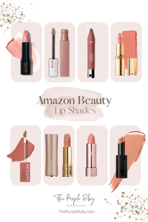 Peachy and Pink Colored Lipsticks from Amazo Best Lipstick Shades, Beauty Hacks That Actually Work, Perfect Red Lips, Lip Care Routine, Amazon Beauty, Lipstick Shade, Beauty Finds, Beauty Care Routine, Best Lipsticks