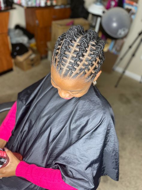 Small Barrel Twist Locs, Barrel Twist Women, Loc Barrel Style, Locs Barrel Twist, Barrell Twist Loc Styles, Barrel Twist Locs, Barrel Twist Locs Women, Barrel Loc Styles Women, Small Locs