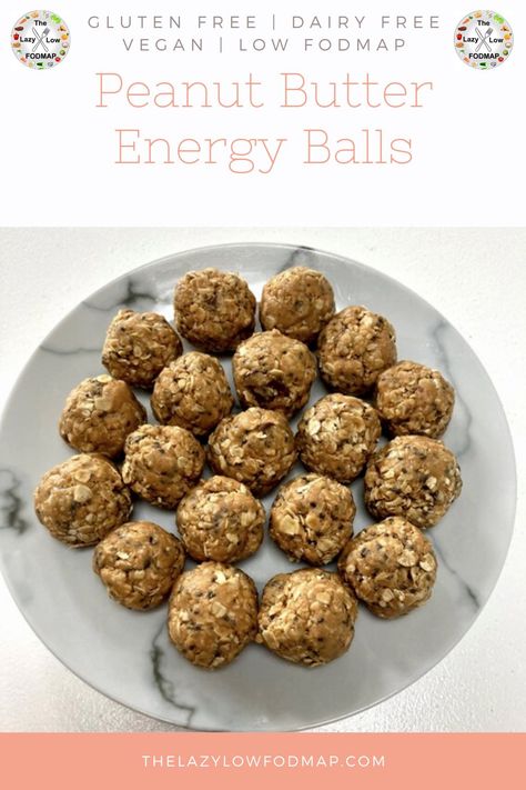 Fodmap Diet Snacks, Fodmap Snacks Easy, No Fodmap Foods, Fodmap Protein Balls, Low Fodmap Protein, Low Fodmap Oatmeal Recipes, Low Fodmap Protein Snacks, Low Food Map Meals, Healthy Low Fodmap Snacks